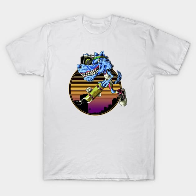 Air Wolf T-Shirt by monochromefrog